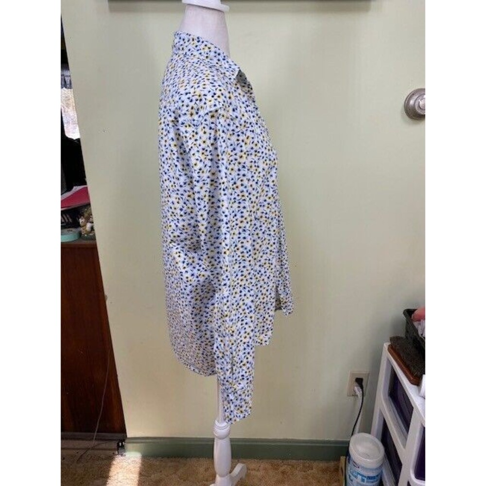 Frank & Eileen Blue and Yellow Button Down Shirt - Picture 8 of 13